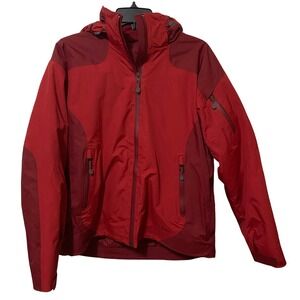 LL Bean Weather Challenger 3-in-1 Jacket M Red Utility Outdoors Gorpcore Pockets